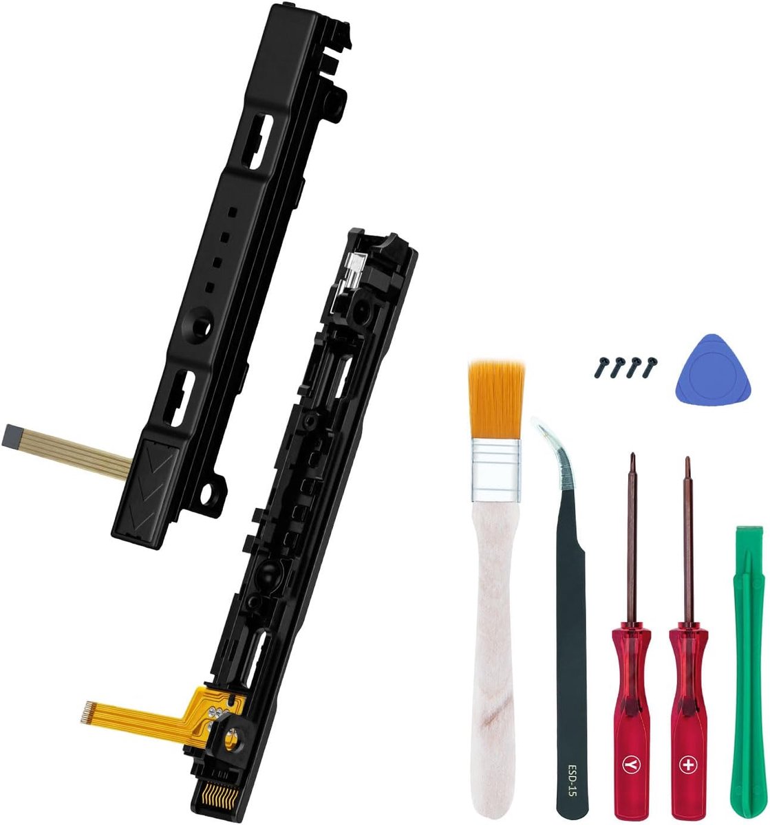 SnelShoppen - Vervangende Linker- en Rechter Slider, Slider Rail voor Nintendo Switch/Switch OLED Joy-Con Controllers - Perfecte Compatibiliteit, Hers
