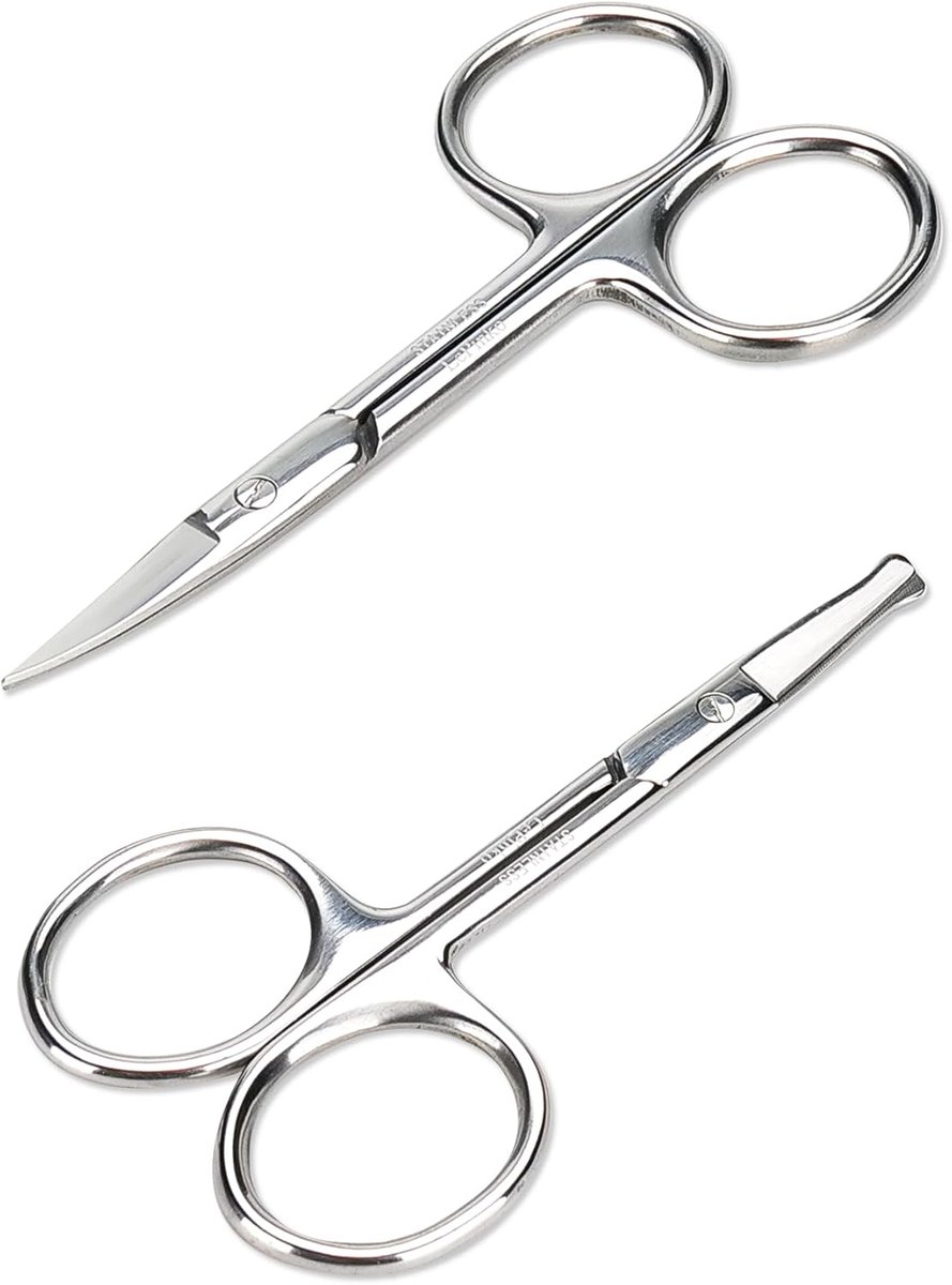 SnelShoppen - Professionele Grooming Scharen voor Gezichts- en Lichaamshaar - Kleine Scharen voor Neushaar, Oogbrows, Baard, Snor, Wimpers, Ooren - Ve