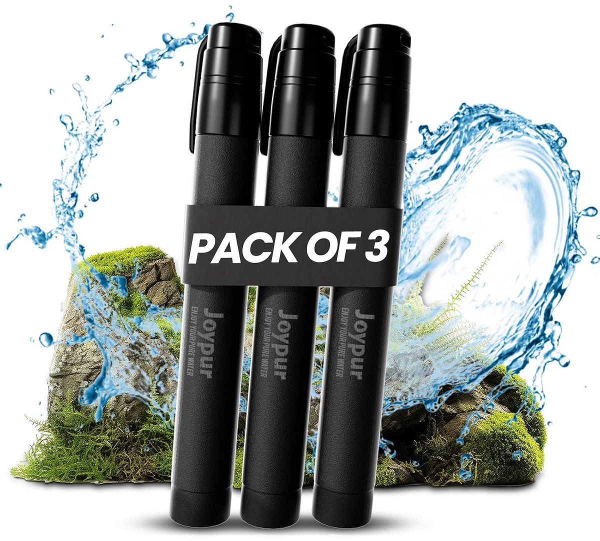 SnelShoppen - Waterfilter voor buiten, kamperen, survival, hiking en noodgevallen - Hoog filterrendement, verwijdert 99,99% bacteriën, virussen, deelt