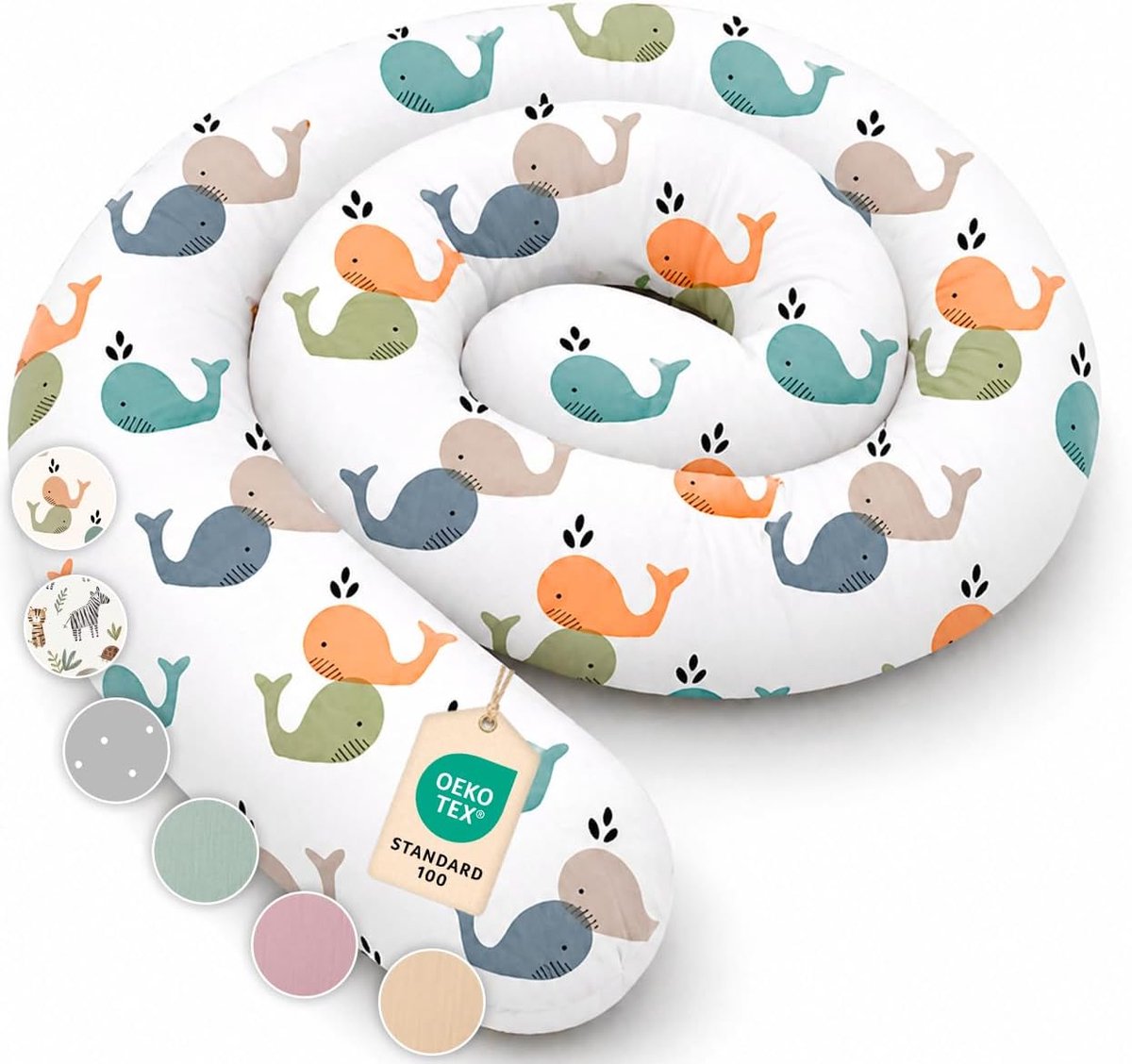SnelShoppen - Side Sleeper Pillow 100% Katoen, Ergonomische Bed Snake 200 cm, Lange Slaap- en Nekrol Kussen, Multifunctioneel Hug Pillow, Decoratief e