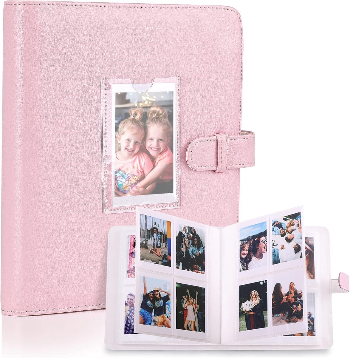 SnelShoppen - 256 Pocket Foto Album voor Instant Camera's - Compatibel met Mini Film Camera's van Fujifilm, Kodak en Polaroid - Ideaal voor Feestjes,