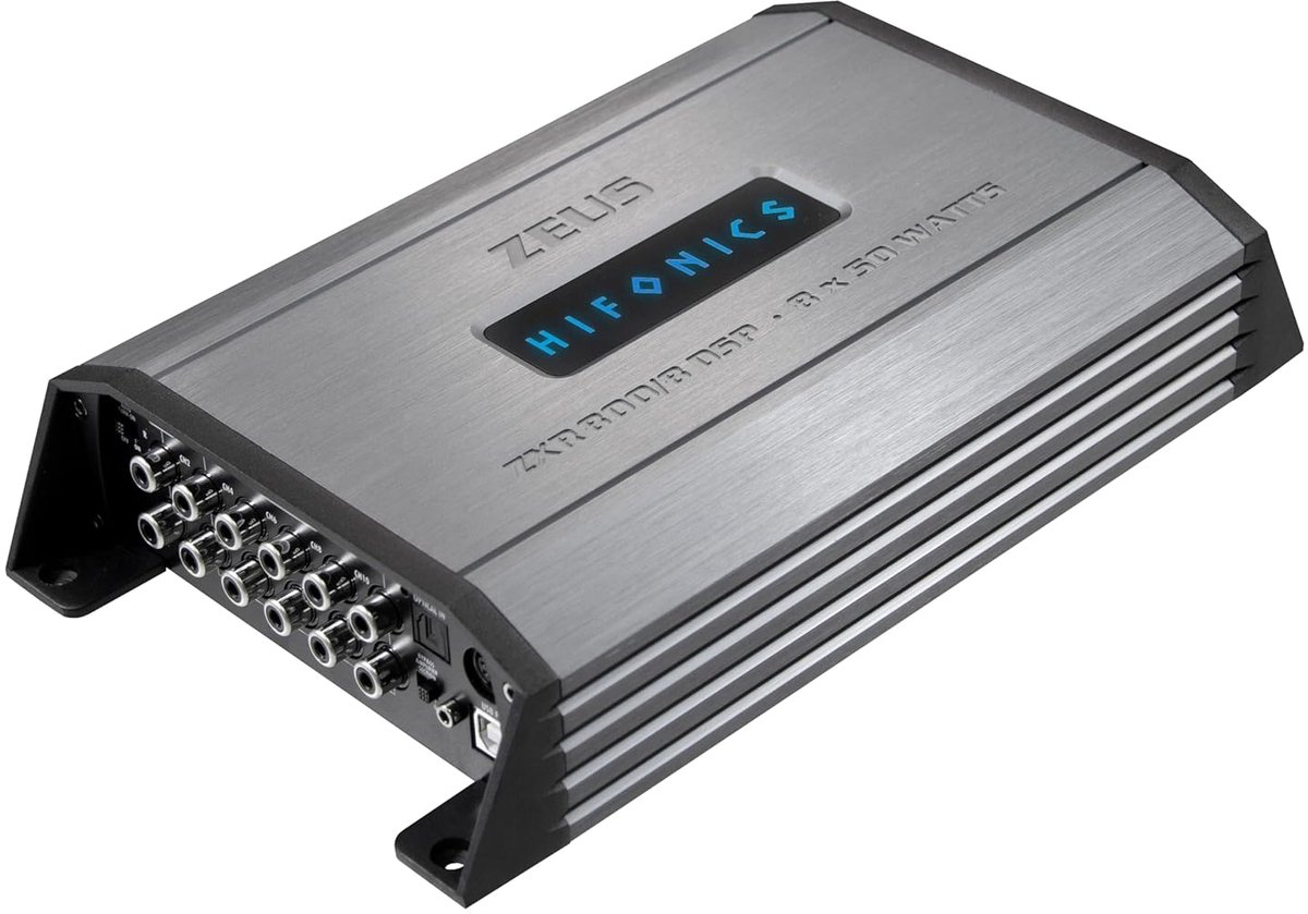 SnelShoppen - 10-Kanaals DSP met 8-Kanaals Car-Hifi Versterker, Bluetooth 5.0, Plug & Play Adapter voor Auto's, Hi-Fi Geluidssysteem, Perfect voor Muz