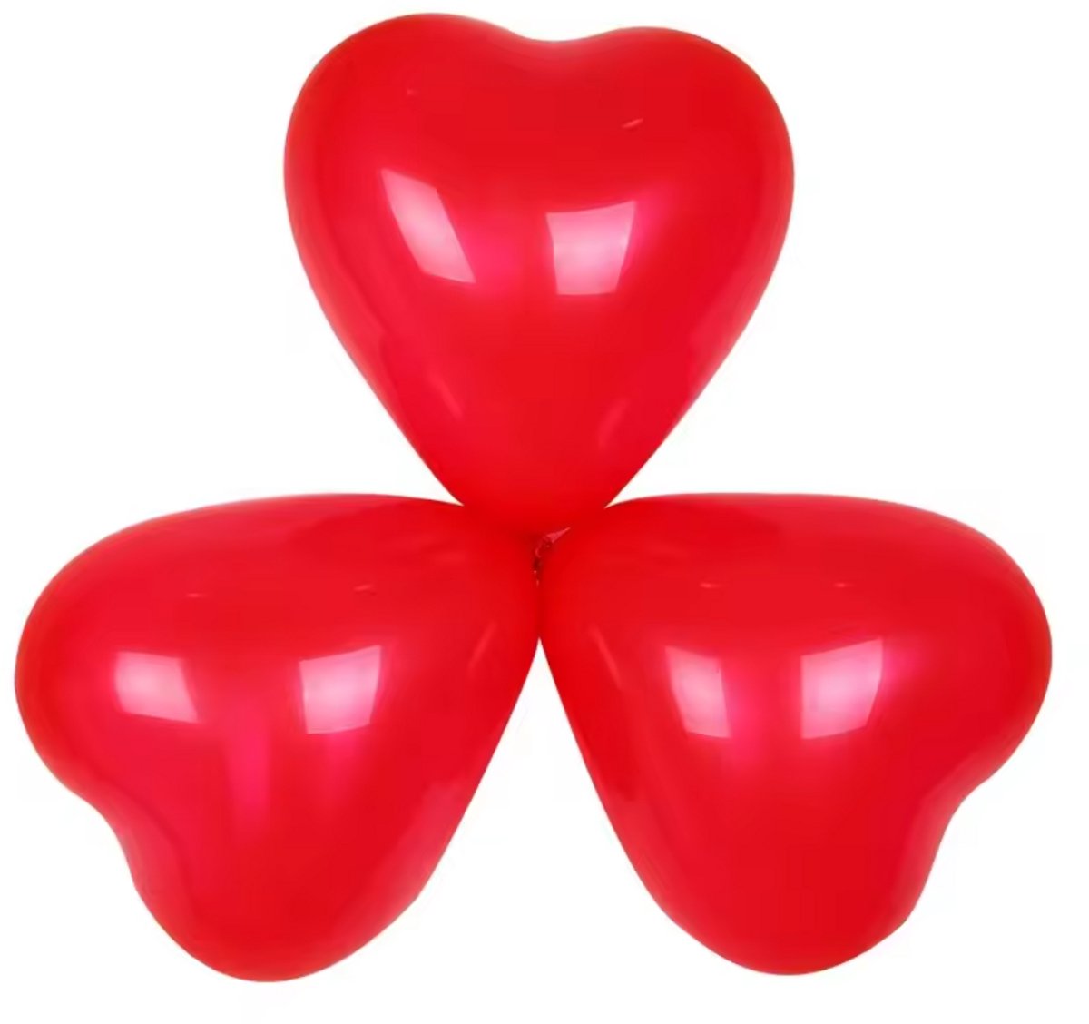 New Age Devi - Hartjes-ballonnen - rood - zes stuks