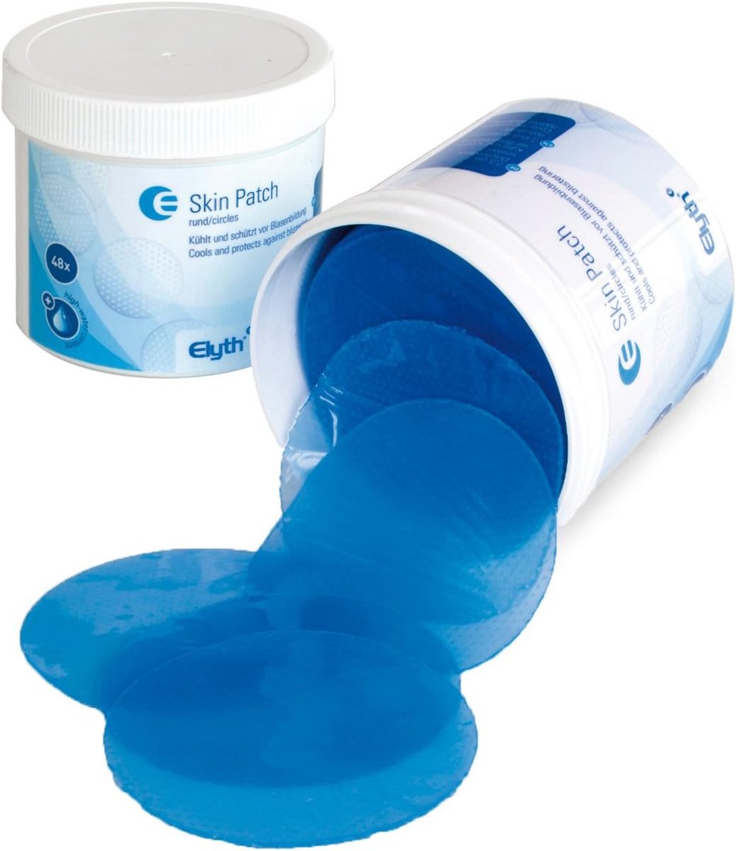 SnelShoppen - Huidbescherming Blarenpleister Ø 7,5 cm - 48 stuks - Verkoelende Hydrogel - Beschermt tegen Druk en Schuren - Flexibel en Comfortabel -