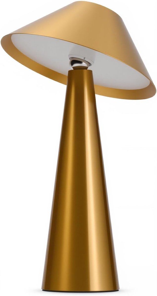 SnelShoppen - Dimbare Draadloze Tafel Lamp LED Oplaadbaar met 360° Rotatable Hoofd - IP54 Waterdichte Buitenlamp voor Camping, Tuin, Nachtkastje