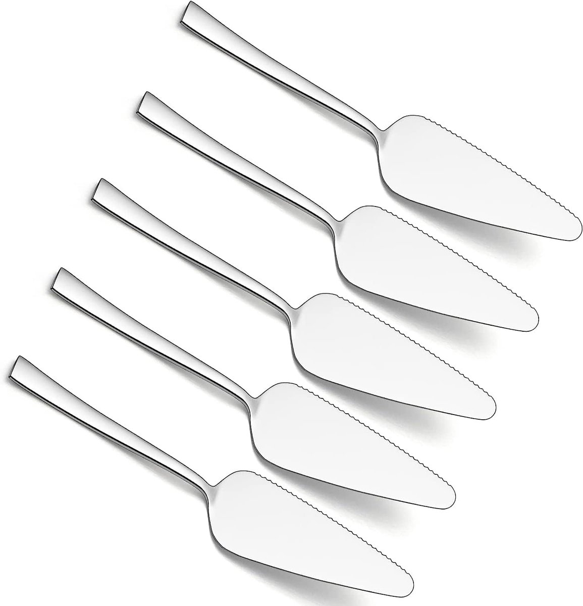 SnelShoppen - RVS Taartserver, Taartmes en Server voor Taart, Quiche en Brownies - Serrated Edge - Ideaal voor Feestjes, Speciale Gelegenheden en Dage
