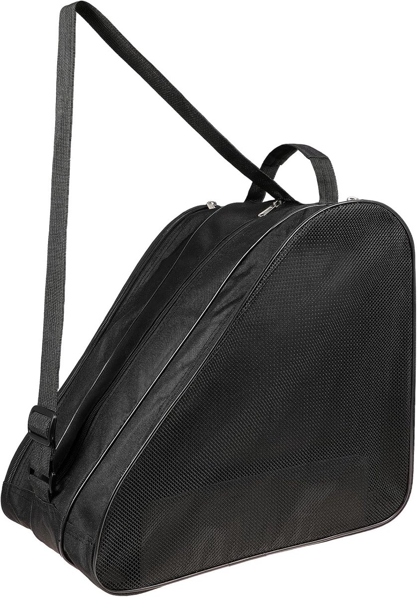 SnelShoppen - Unisex Kinder Roller Skating Tas, Aanpasbare Schouderband, Skate Schoen Tas, Oxford Stof, Grote Capaciteit voor Jongens en Meisjes - Zwa