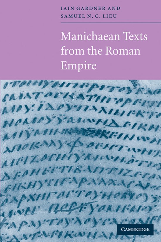 Manichaean Texts from The Roman Empire - cover