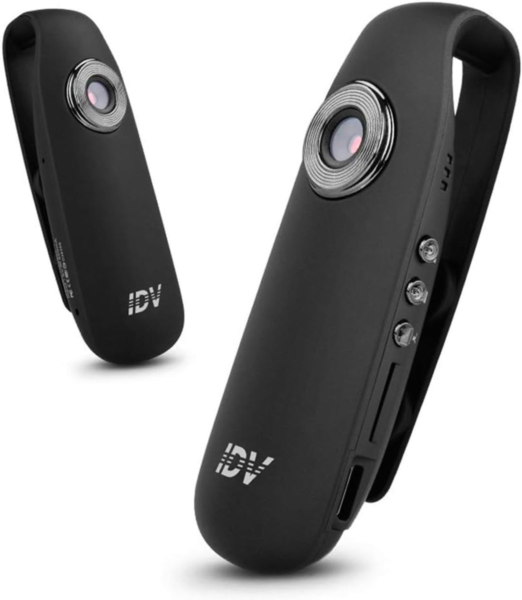 Thijox - 1080p Full HD Dashcam Camcorder voor Politie, Motorfiets, Fiets en Sport - Mini Camera met 1,2MP, 30fps, 7 Uur Opnametijd, 128GB Geheugen