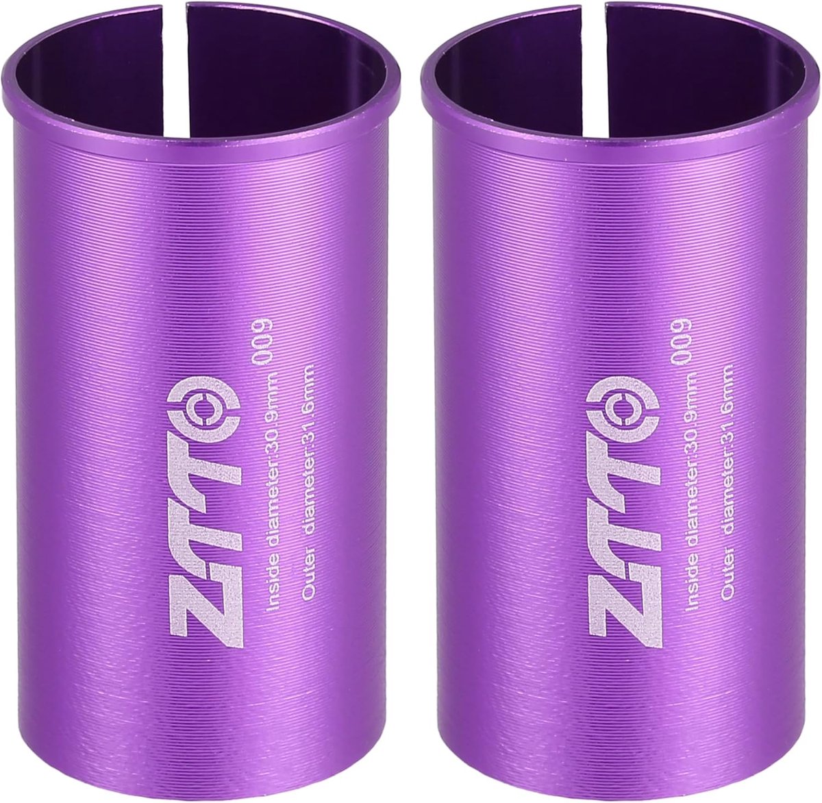 SnelShoppen - Fiets Zadelpen Adapter Set van 2 - Binnenmaat 30,9mm - Buitendiameter 31,6mm - Duurzaam Materiaal - Ideaal voor Fietsreparatie en Verbet