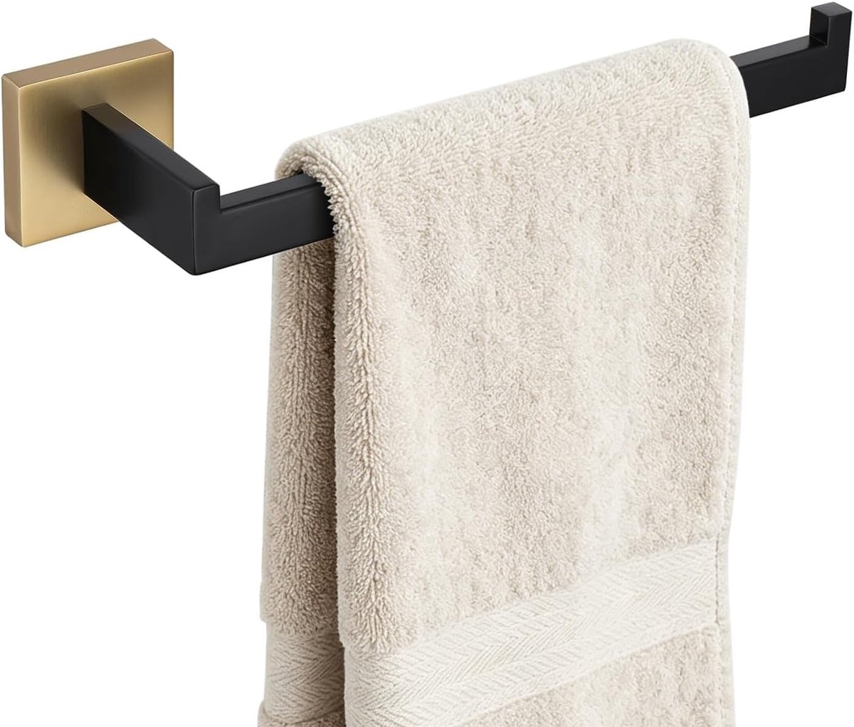 SnelShoppen - Wandgemonteerde Handdoekrek - Badkamer Accessoires - Stijlvolle Handdoekhouder - Sterk en Duurzaam - Ideaal voor Badkamer en Keuken - 1