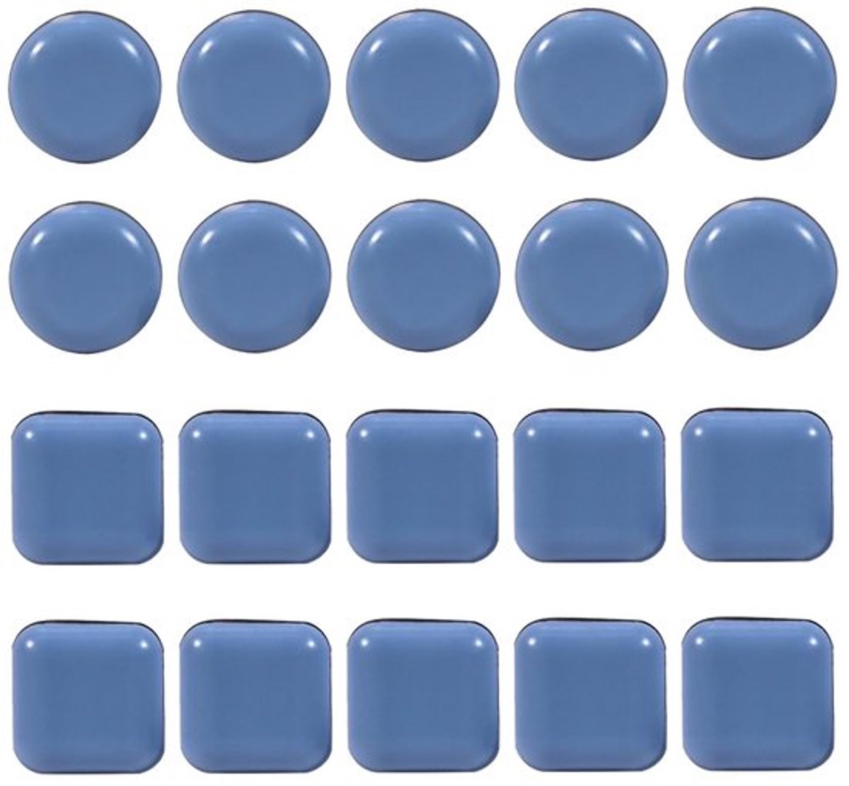 Meubelglijders Teflon - Zelfklevend - 20 Stuks - Voor Zware Meubels - Bescherming Houten V