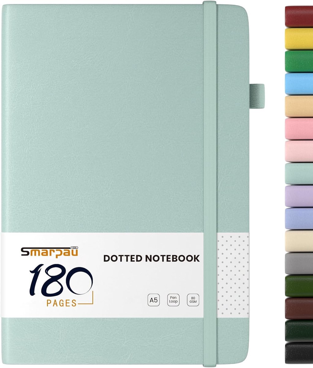 SnelShoppen - A5 Notitieboek Hardcover met 80 g/m² Papier, 180 Pagina's Dagboek voor Schrijven, Journalen, Notities, Creatief Gebruik, Perfect voor Sc
