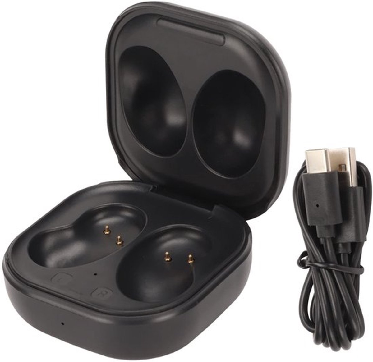 Vervangende oplaadhoes - Draadloze oplaadhoes - Volledige bescherming - Compact formaat - LED-indicator - Ideaal voor Galaxy Buds Live -...