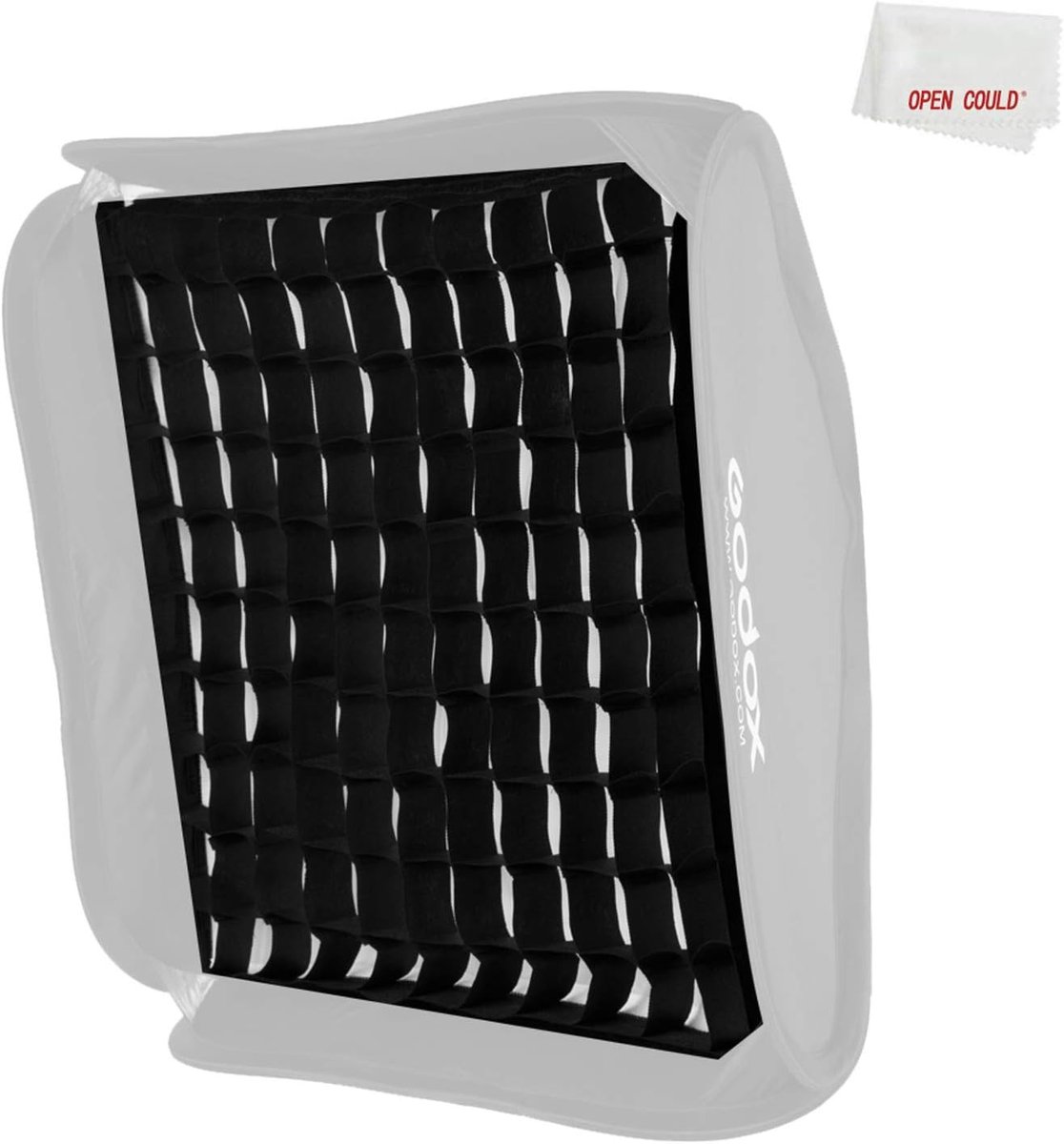 SnelShoppen - Softbox Honeycomb Grid 40x40 cm voor Vierkante Softbox - Lichtgewicht Nylon, Eenvoudig te Installeren, Geschikt voor Fotografie en Video
