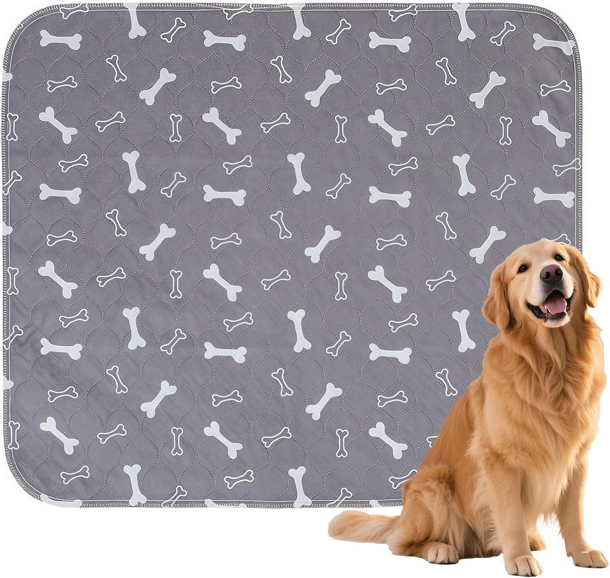 SnelShoppen - Herbruikbare Honden Plas Pads - Super Absorberend, Lekvrij & Wasbaar - Waterdicht & Antislip TPU - 20x25cm M310g - Ideaal voor Honden &