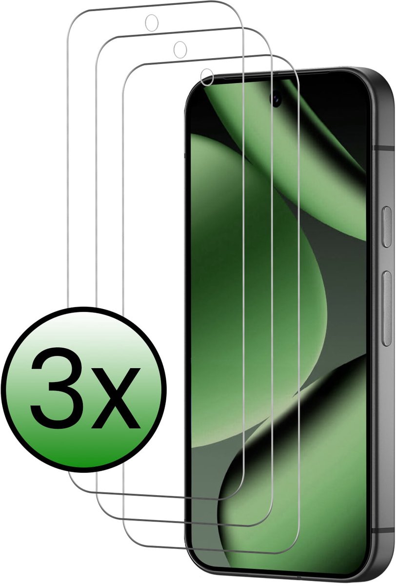 Screenprotector - 3 Stuks Geschikt voor Google Pixel 11 Pro - Extra Sterk - Beschermglas - Gehard Glas - Tempered Glass - Screen Protector