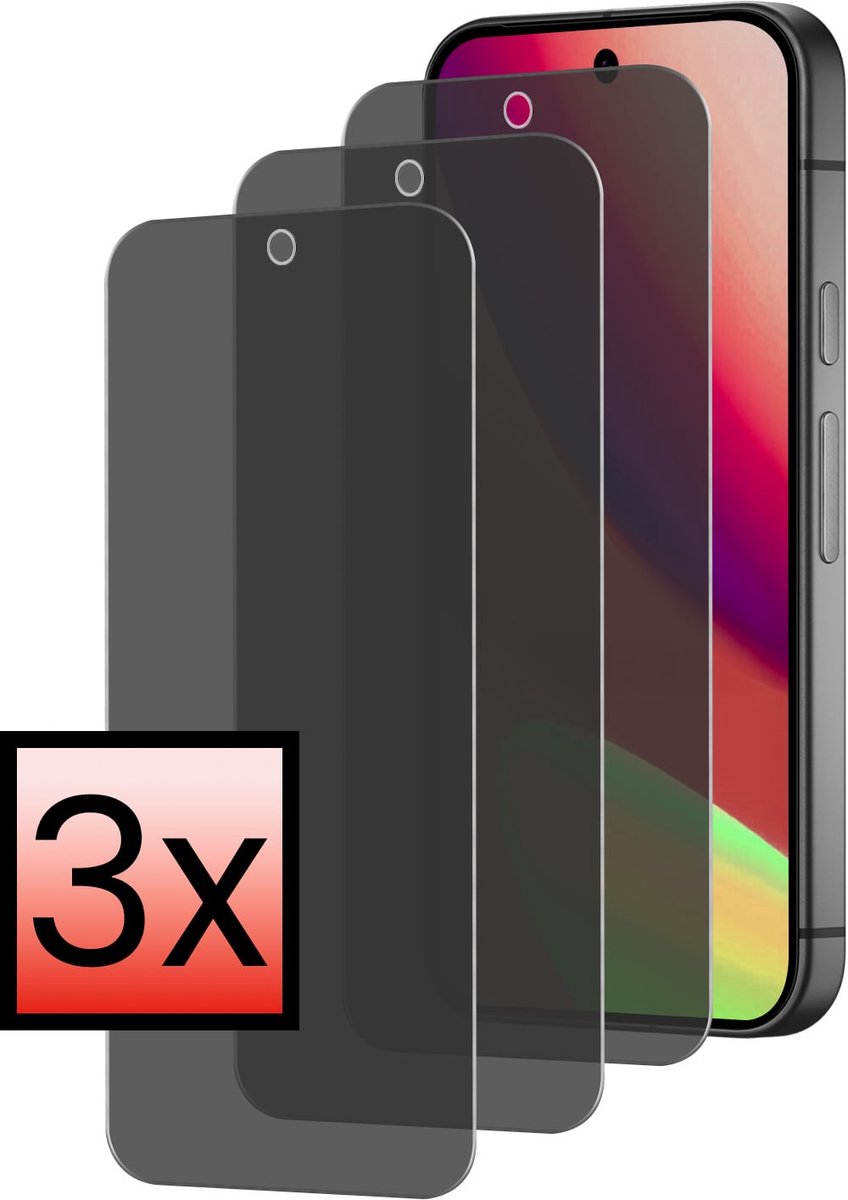 Screenprotector - 3 Stuks - Geschikt voor Google Pixel 11 - Privacy Filter - Beschermglas - Gehard Glas - Tempered Glass - Screen Protector - Anti Spy - Full Display Cover