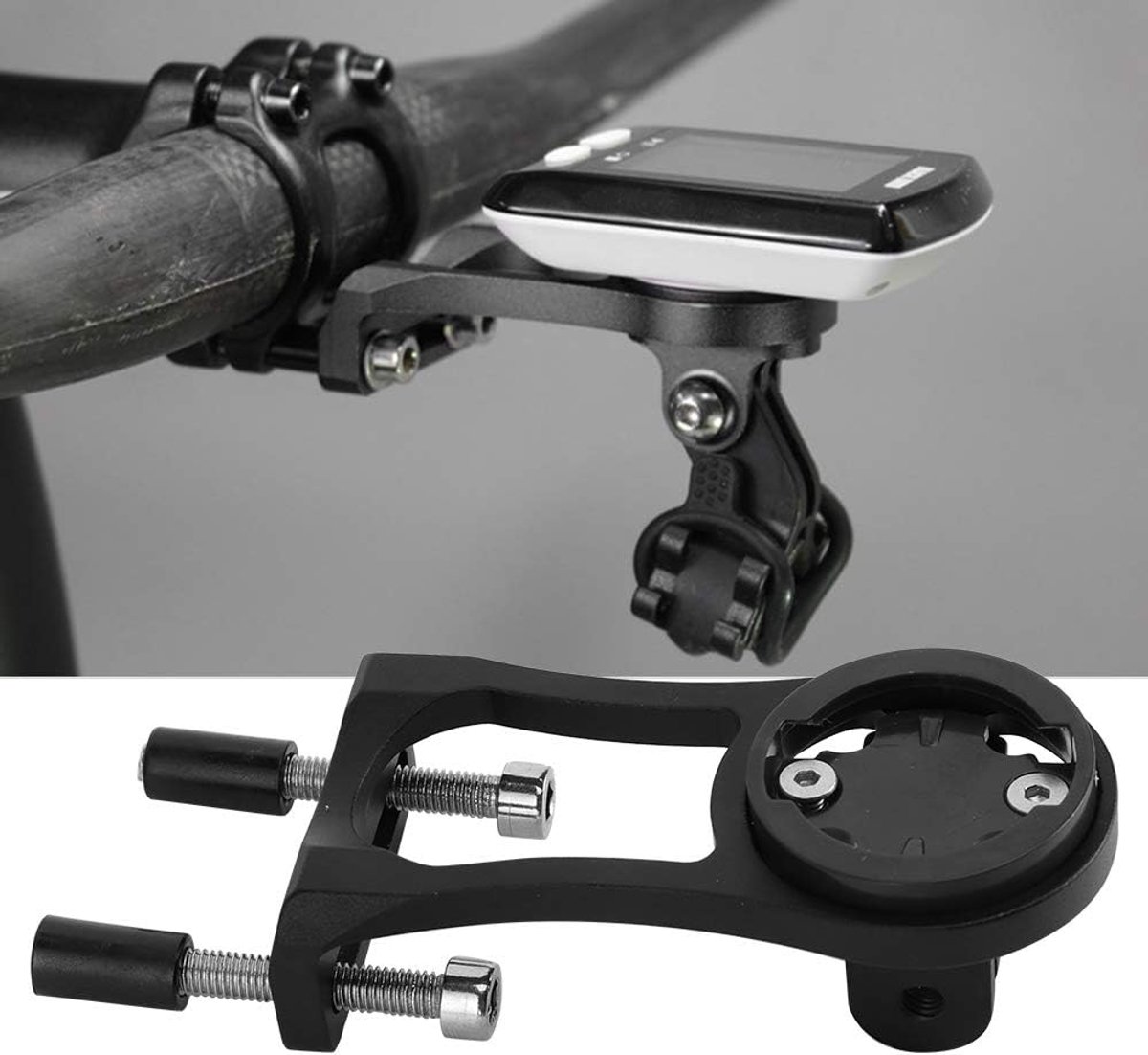 SnelShoppen - Bike Computer Bevestigingsbeugel Voor GPS Fietscomputer Stem Extension Klem - Voor Voorste Montage, Eenvoudig Te Installeren, Verstelbar