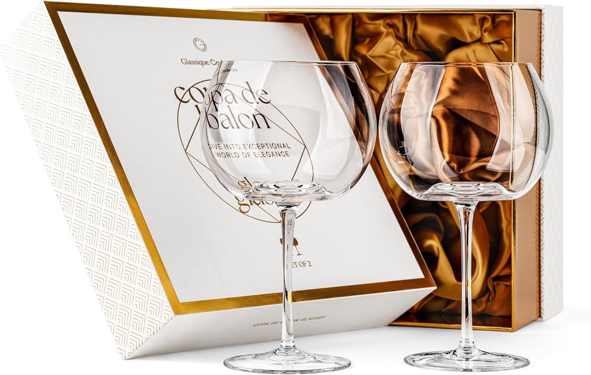 SnelShoppen - Large 730ml Copa de Balon Cocktail Glazen Set van 2 | Elegante Kristallen Ballonbekers voor Gin, Sangria, Aperol Spritz en meer | Perfec