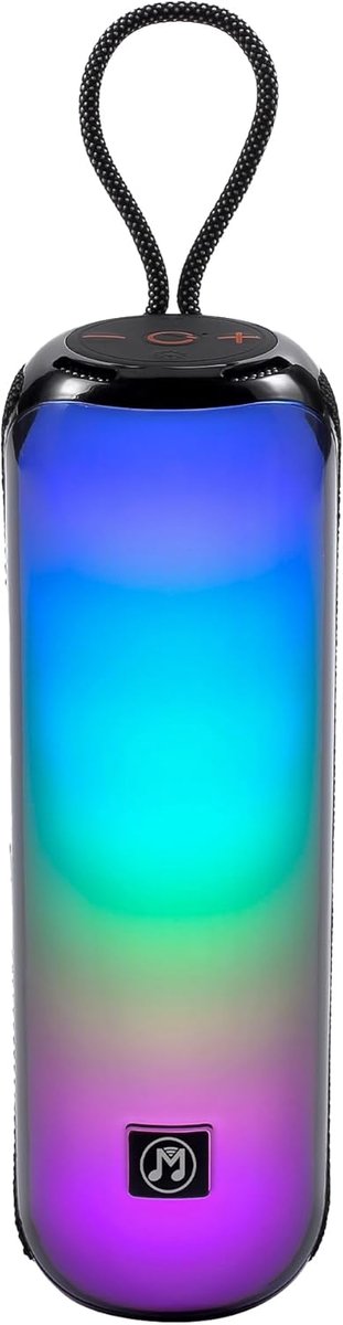 SnelShoppen - Draagbare Bluetooth Speaker met RGB Disco Lichten, FM Radio, USB, MicroSD, 1800 mAh Accu, Microfoon en AUX Ingang - Ideaal voor Feest, C