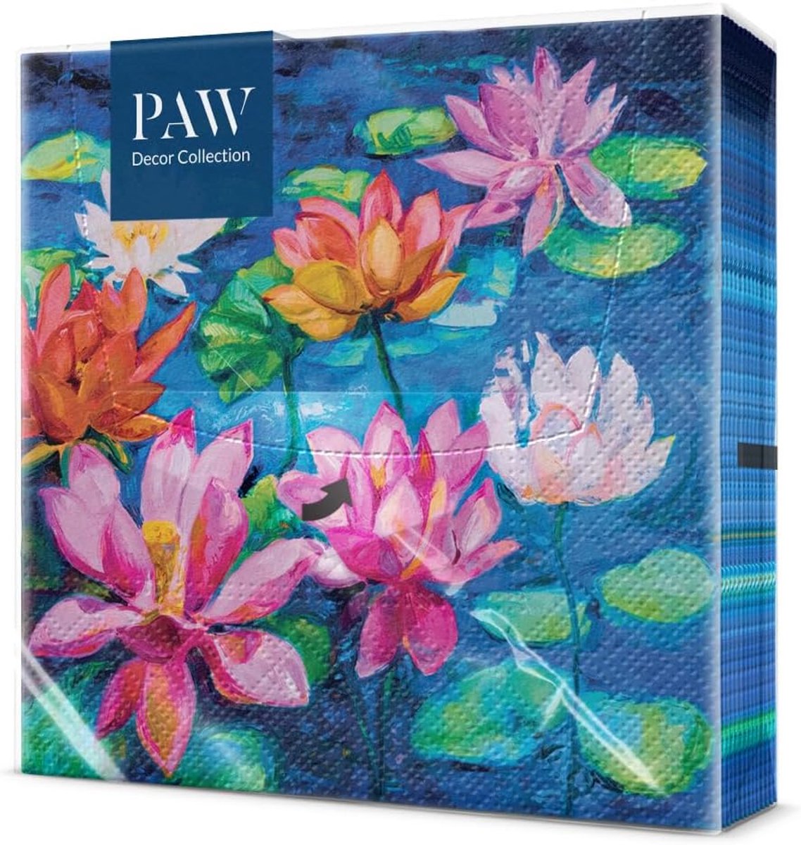 SnelShoppen - Kleurrijke Papieren Servetten 3 Ply 33x33 cm - 20 Stuks - Ideaal voor Feestjes, Verjaardagen, Bruiloften en Celebraties - Ecolabel en FS