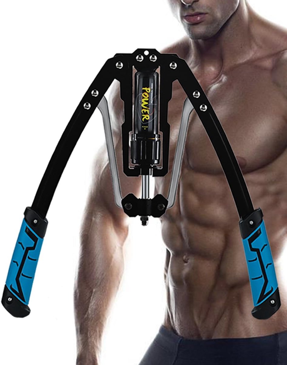 SnelShoppen - Twister Arm Exerciser, Verstelbare 22-450lbs Hydraulische Krachttrainer, Schouder Spiertraining Fitnessapparaat voor Bovenarmen, Biceps,