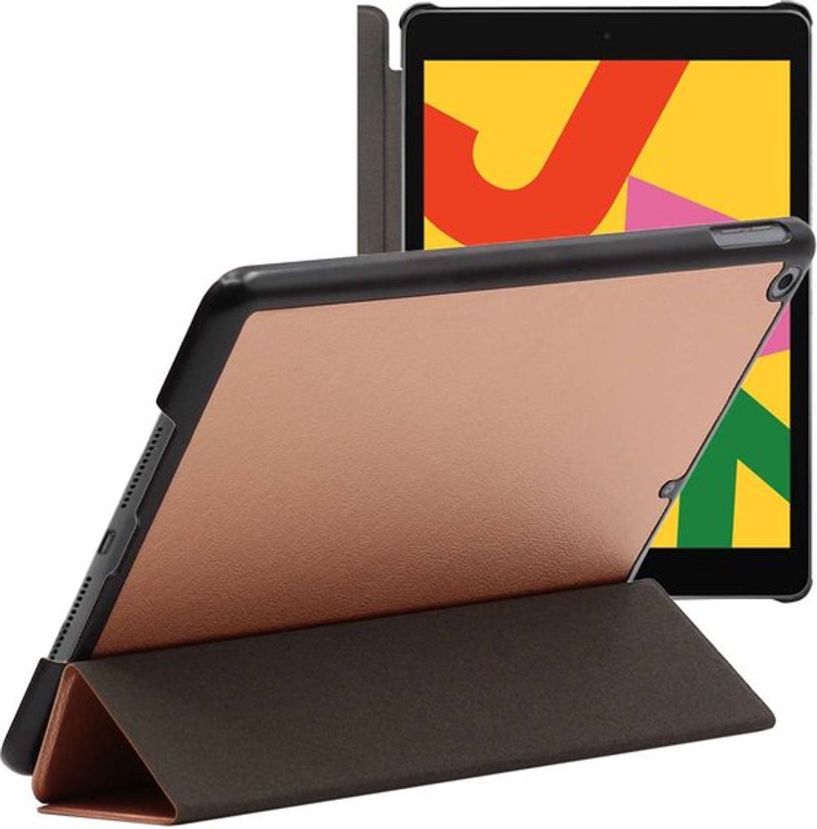 ebestStar - Hoes geschikt voor iPad 10.2 (2019, 2020, 2021) Apple, Slanke Design PU Lederen Etui, Automatische Slaap/Wake, SmartCase hoesje, Rosegoud