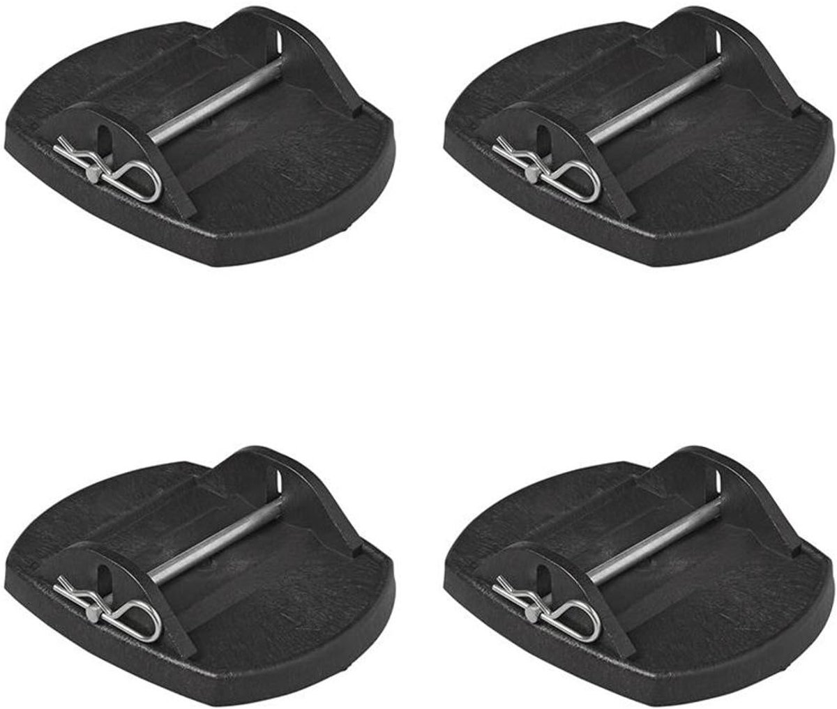 SnelShoppen - Base plates support leg 4 stuks caravan steunplaten trailer accessoires steunen schijven voor camping en buitengebruik