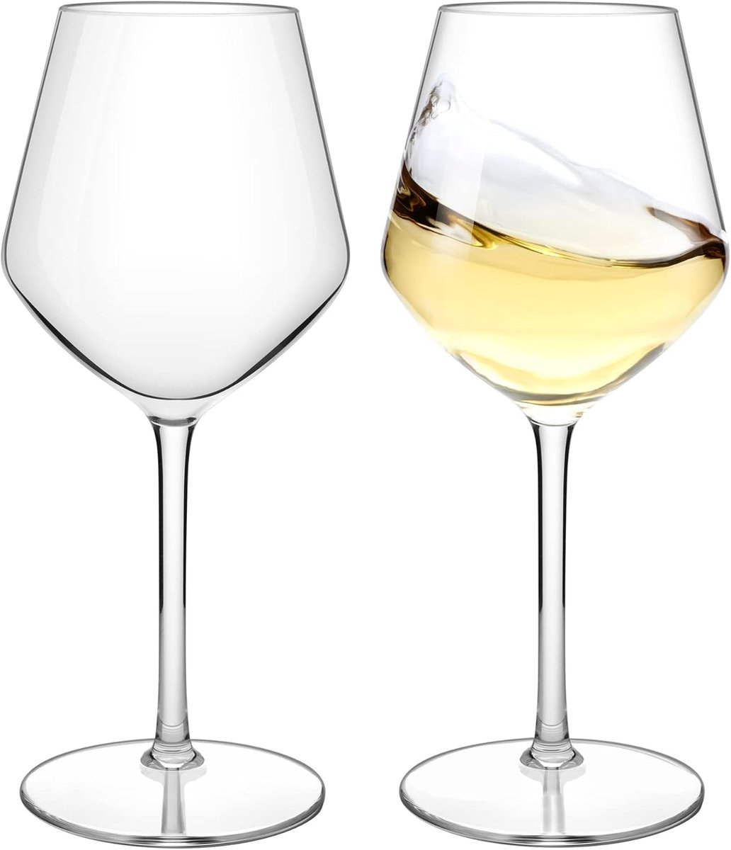 SnelShoppen - Floating Wine Glasses voor Zwembad - Set van 2 Schokbestendige 550ml Rode Wijn Glazen van Tritan Plastic met Handvat - Perfect voor Fees