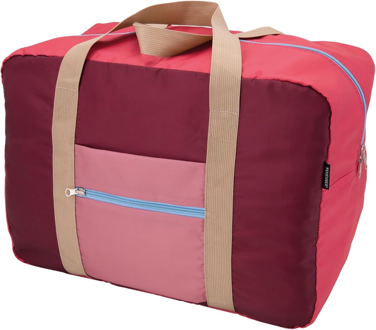 SnelShoppen - Remember Ida Kleine Vouwbare Reistas - Duurzaam Polyester - 49x24x35 cm - Ideaal voor Reizen, Weekendjes Weg, Sport en Camping