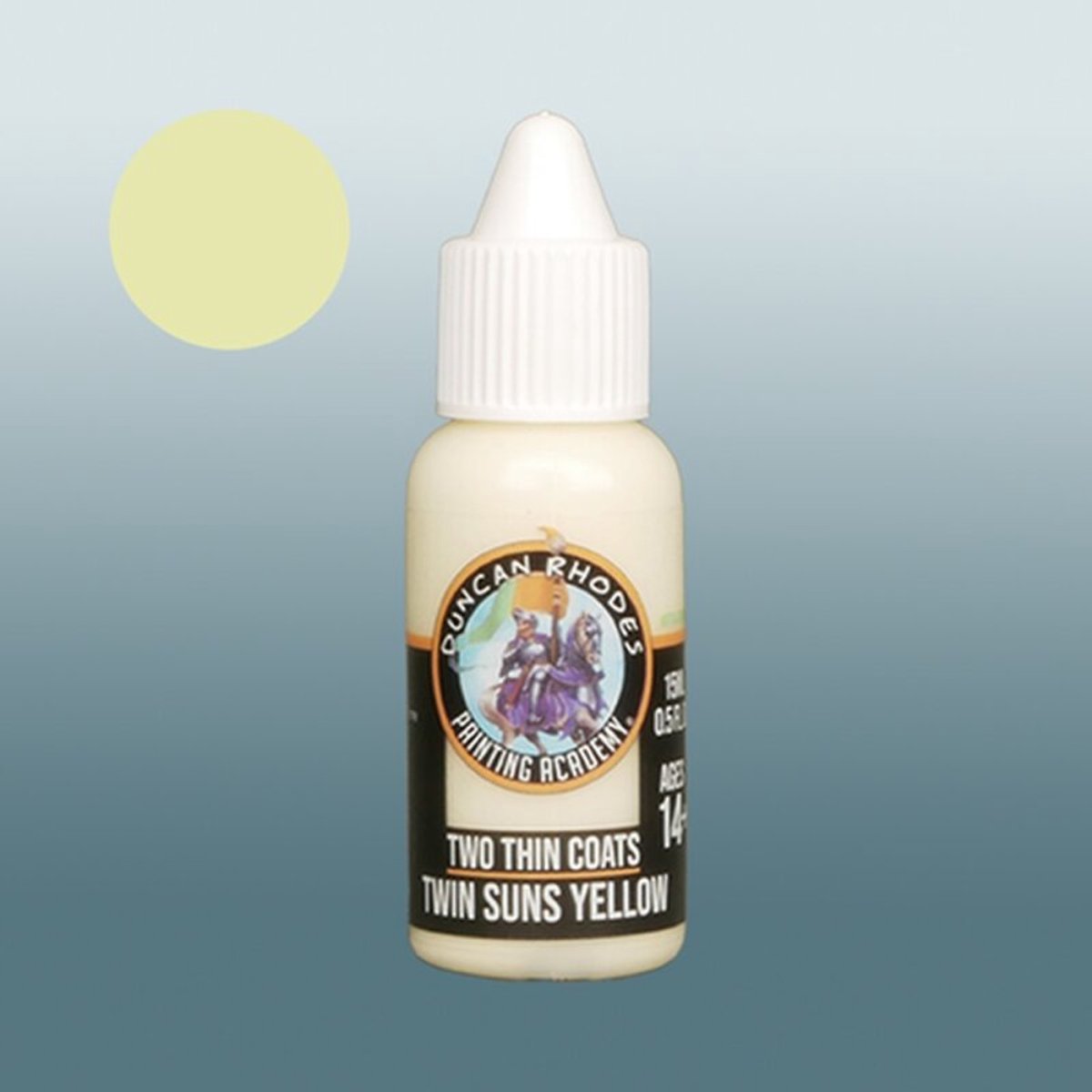 Two Thin Coats plakkaatverf geel voor kinderen en hobby.
