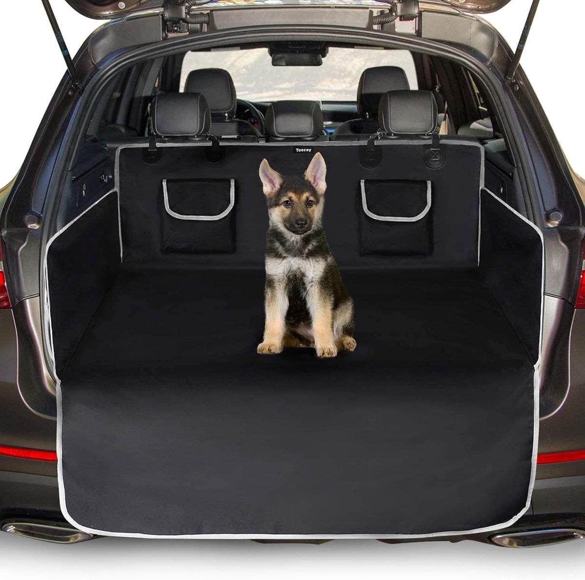 SnelShoppen - Toozey Hondendeken voor Auto, 208 x 138 cm, Universele Antislip Hondendekens met Bumperbescherming, Waterdicht en Antivuil, Robuuste Aut