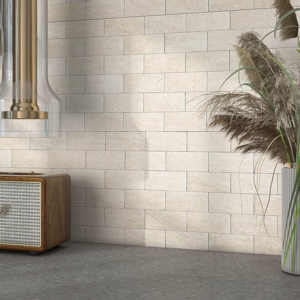 SnelShoppen - Peel and Stick Tegels voor Keuken en Badkamer - Waterproof 3D Effect Rustic Beige - 5 Stuks - Makkelijk aan te brengen Wanddecoratie