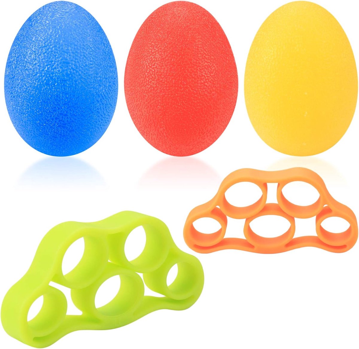 SnelShoppen - 3 Pcs Anti-Stress Ballen Set - Handtrainer, Grip Trainer, Vinger Trainer, Kneading Ball, TPR Materiaal, Duurzaam, Ideaal voor Volwassene