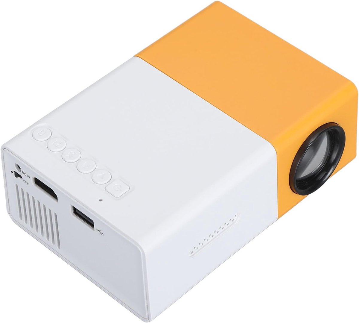 SnelShoppen - Portable LED Projector 1920x1080P - Draagbare Beamer met Meerdere Poorten, Laag Geluid, Zachte Verlichting voor Thuisbioscoop, Films, Vi