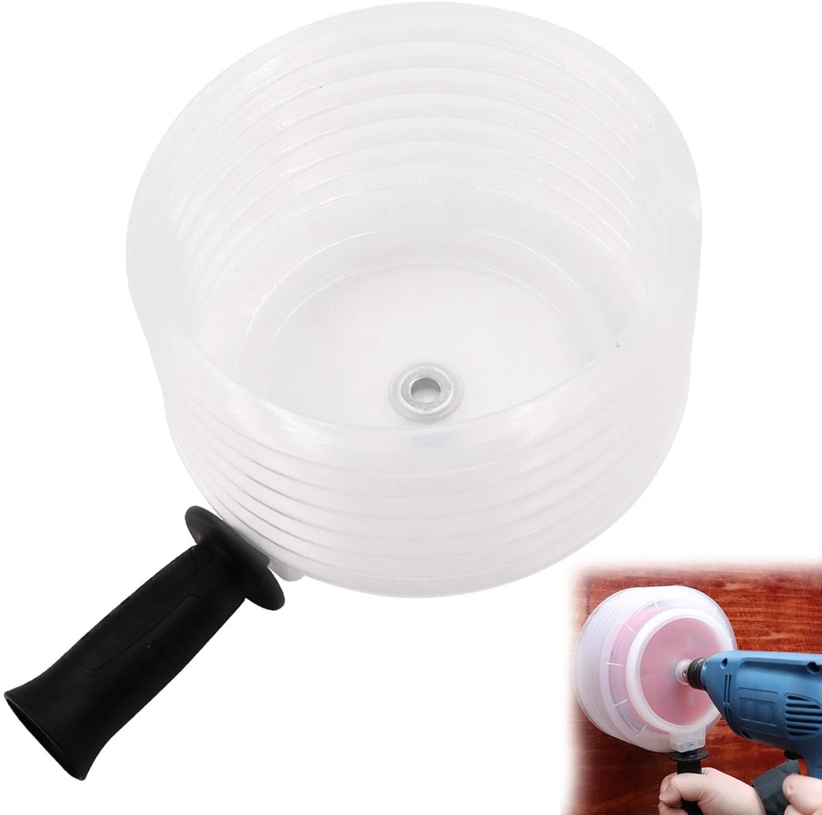 SnelShoppen - Hole Saw Accessoires 160mm - Boor Dust Container, Stofbescherming, Voor Hout, Metaal, Kunststof, Bimetalen Droogbouw Zaag - Ideaal voor