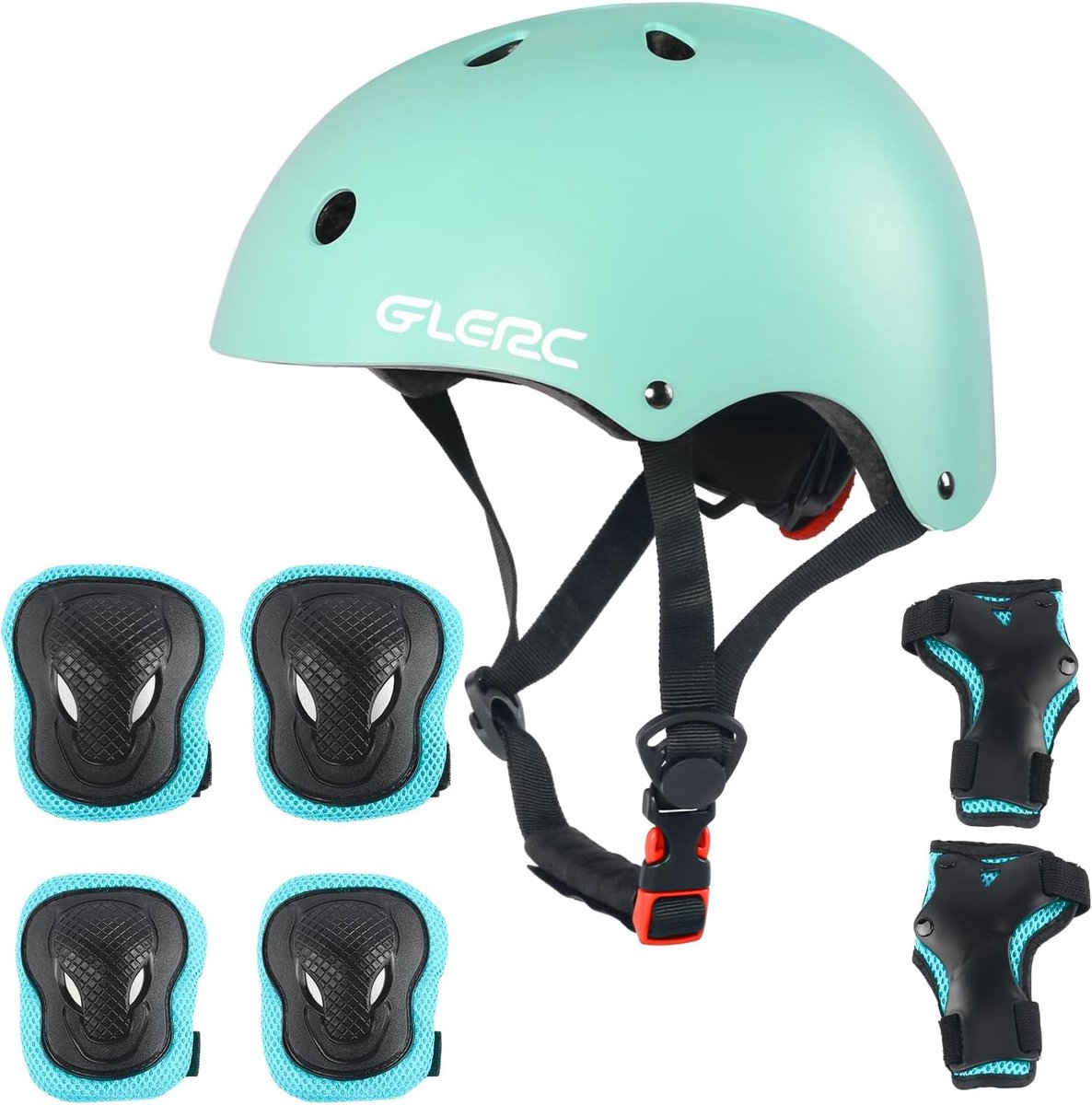 SnelShoppen - Skateboard Helm Kinderen met Knie, Elleboog en Pols Bescherming - Verstelbare Multi-Sport Bescherming voor Jongens en Meisjes - Duurzaam
