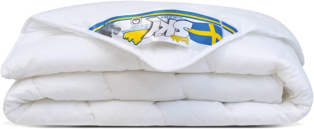 SnelShoppen - Luxe Allergievrije Wasbare Zomerdekentje 260x220cm | Ademend Anti-Allergisch Hol Fiber Dekbed | Superzacht Poly Katoen