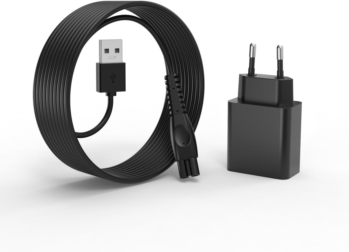 SnelShoppen - 5V Oplader voor Scheerapparaten - Compatibel met Philips QP2824, QP2734, MG7930, MG7950 en meer - Ideale Vervangingsoplader voor Thuisge
