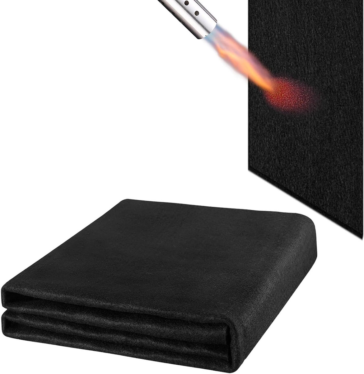 Hittebestendige Mat 100 x 100 cm - Vuurvast tot 922 °C, Ideaal voor Barbecue, Lassen en Campingactiviteiten