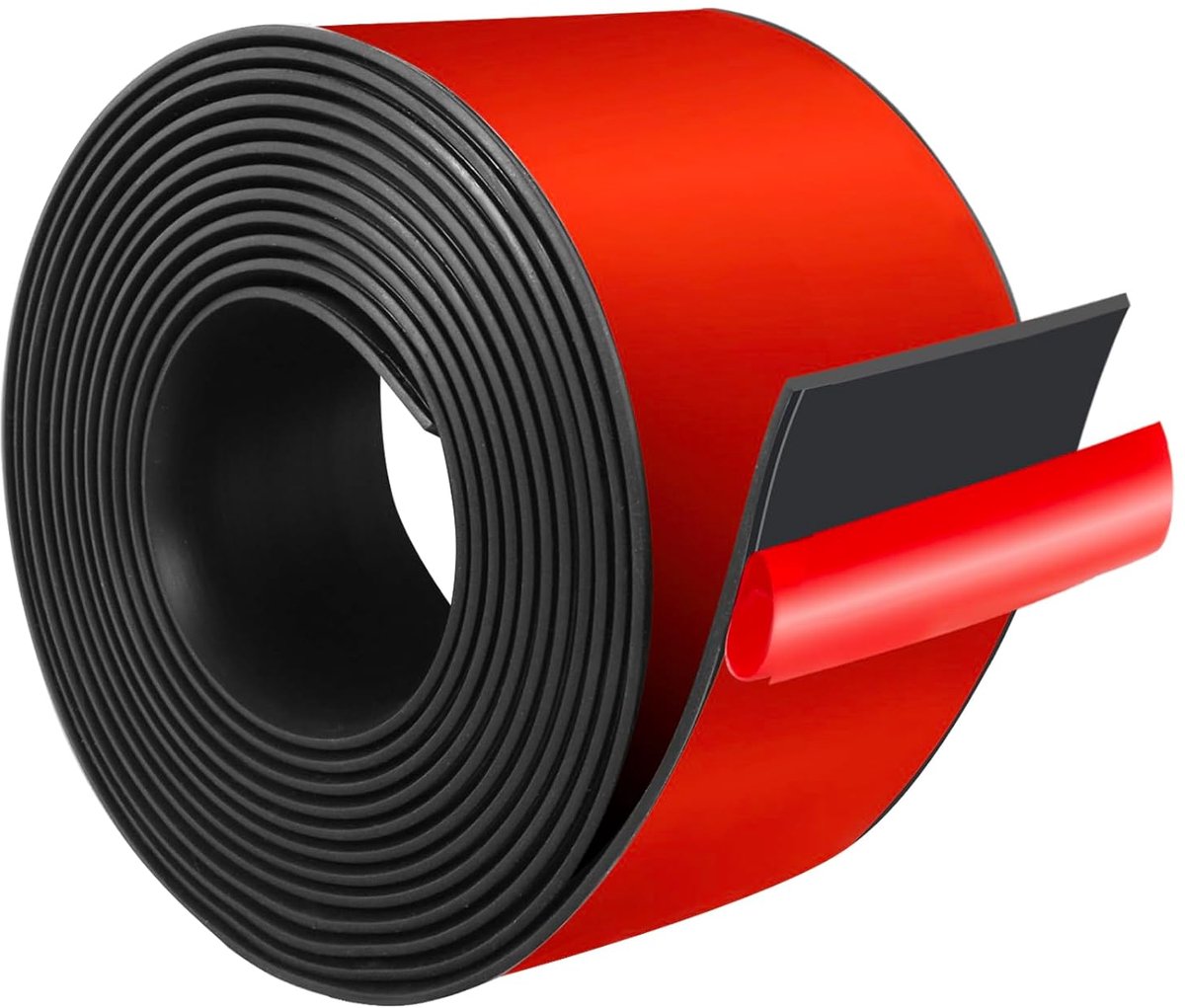 SnelShoppen - Rubber Strip 50mm x 2mm x 3m - Neoprene Anti-slip, Anti-vibratie, Vloerbescherming, Zelfklevend, Duurzaam, Flexibel, Voor DIY Projecten