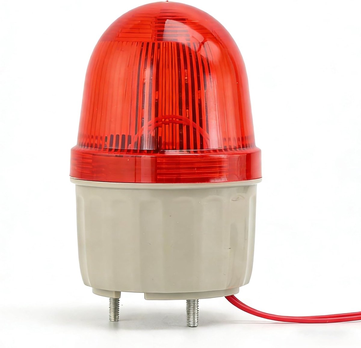 SnelShoppen - LED Geluid en Licht Alarm, 2 W Akoestisch Alarm met LED Licht, Geschikt voor Werkplaatsen, Wegafsluitingen, 12 V/24 V/220 V