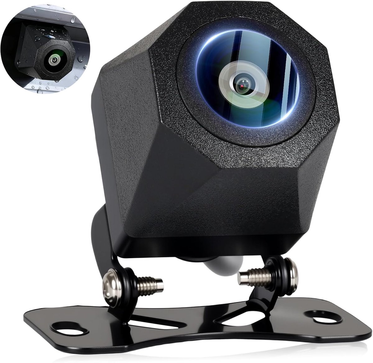 SnelShoppen - AHD 12V Achteruitrijcamera met Nachtzicht, 130° Groothoek, Waterdicht IP68, Voor Auto, Truck, Campers, SUV's, Pickups, Trailer - 6m Kabe