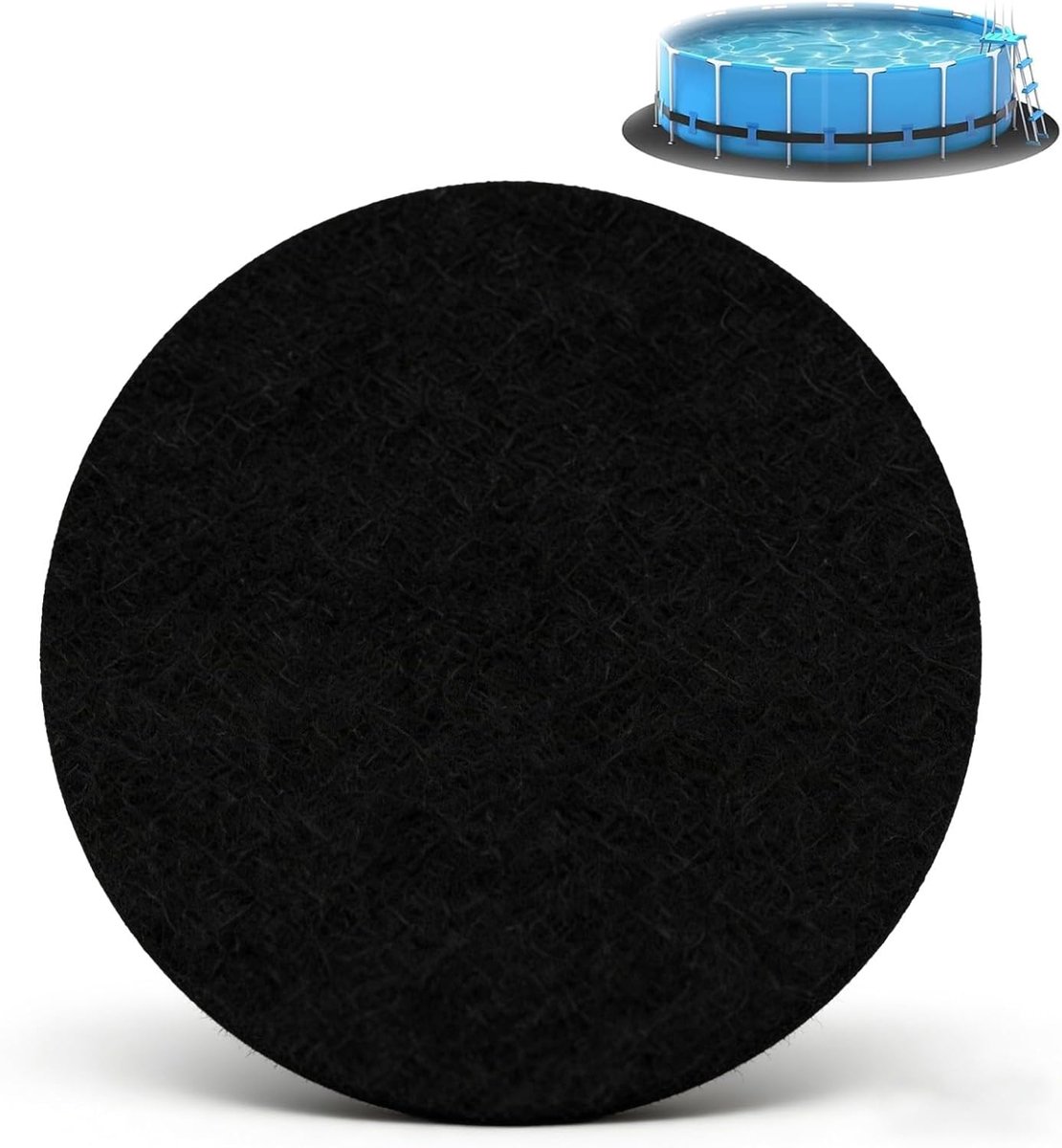 SnelShoppen - Zwembadonderlegger Antislip Rond 305 cm - Tuin Accessoire voor Veilig Zwemplezier, Ideaal voor Camping en Feesten, Geschikt voor Kindere