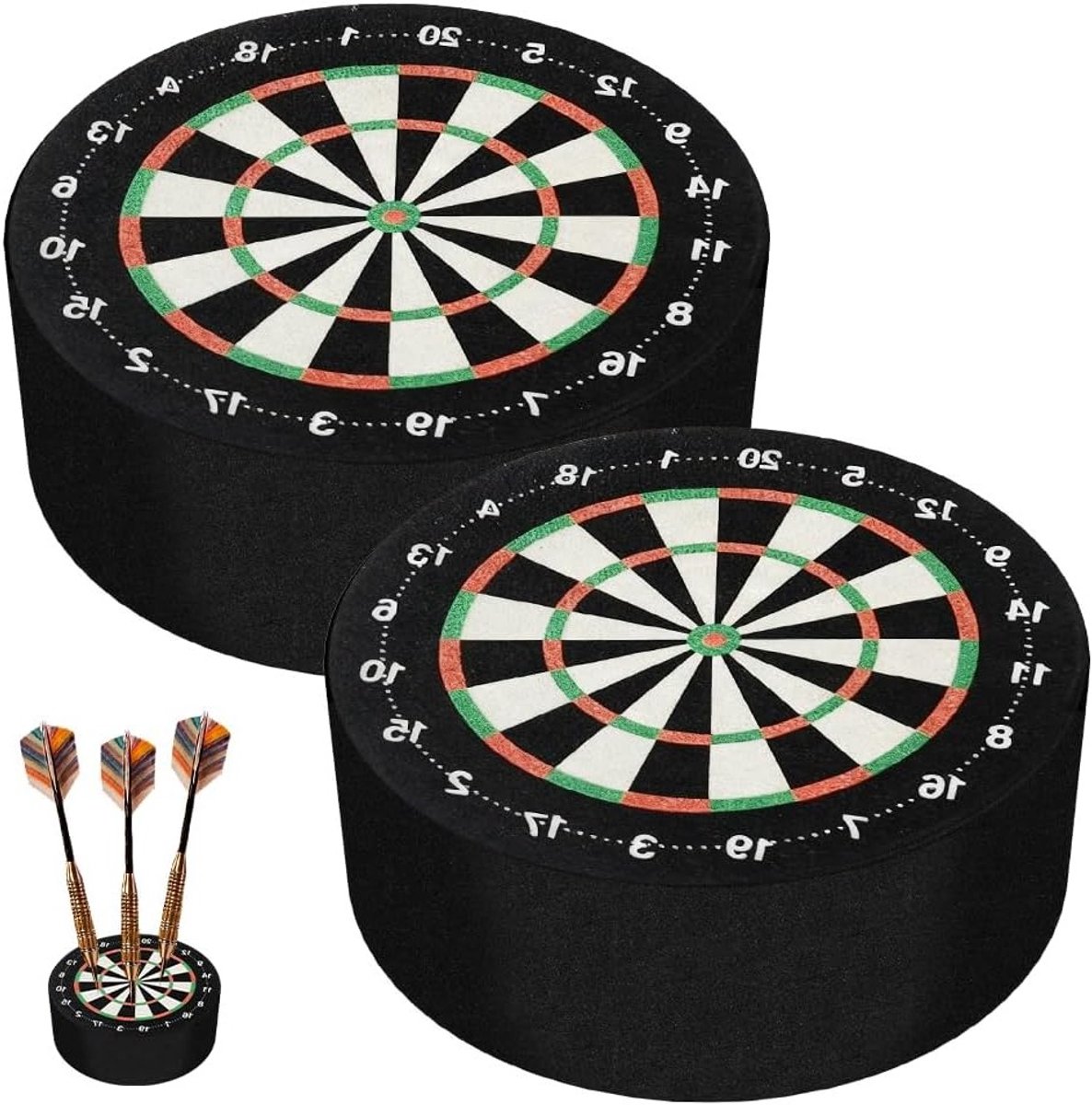 Mini Darts Houder voor Volwassenen en Gezinnen, Ideaal voor Buitenactiviteiten en Spelletjes met Vrienden, Zwart, Compact Ontwerp (10 x 4 cm)