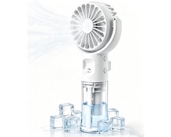Handventilator met verneveling - Ventilator Met Waternevel - Draagbare Mini Ventilator - Oplaadbaar…