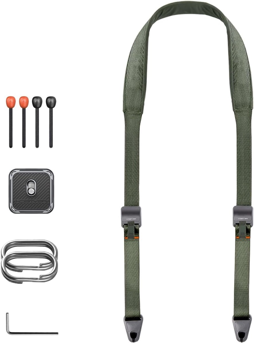 Verstelbare Schouderriem voor Camera's – Comfortabele Neopreen Camera Strap voor Fotografen – Ideaal voor DSLR en SLR, 110-152CM