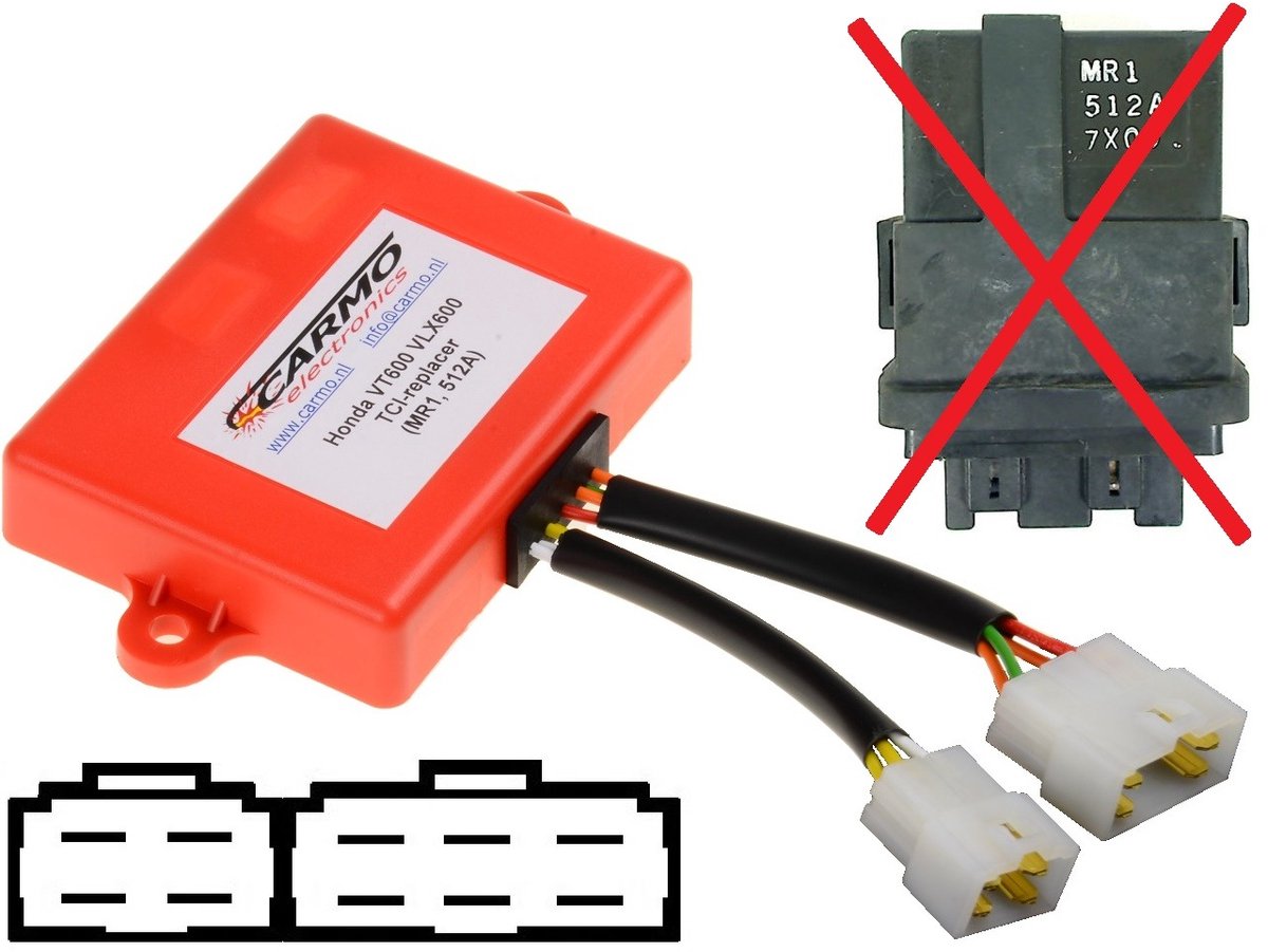 Carmo CARI-HO-VT600-MR1 Honda NV400C VT600 - ontsteking CDI ECU