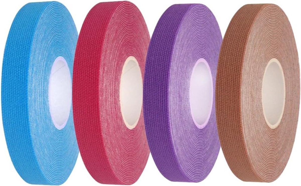 Gezichtstape voor gezichtslifting en rimpelvermindering, zelfklevend elastisch verband, 4 rollen in diverse kleuren en toepassingen